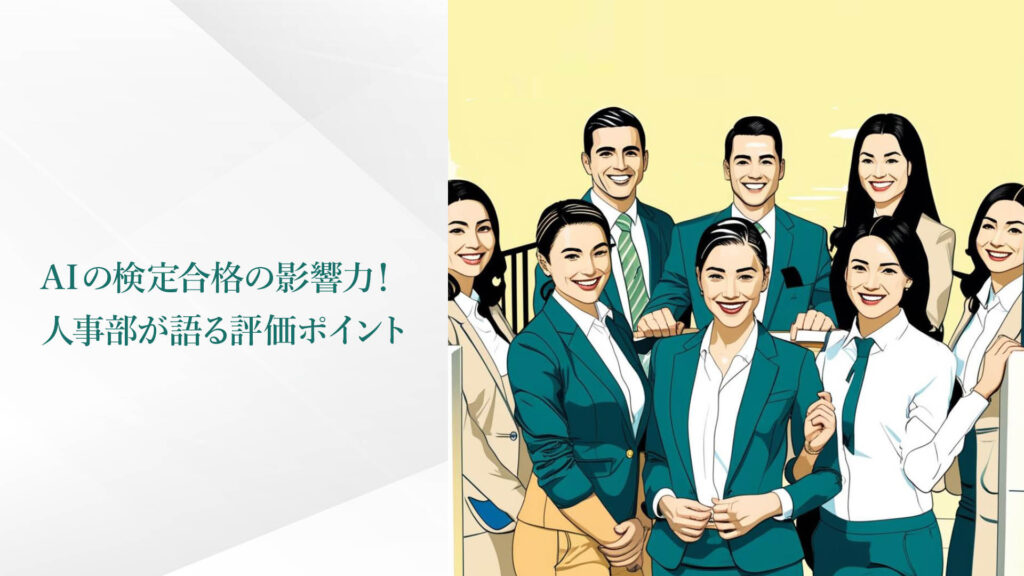 AIの検定合格の影響力…